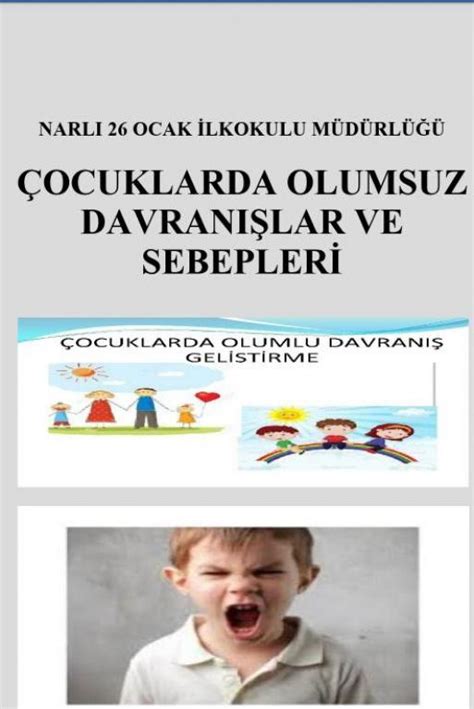 Çocuklarda Olumsuz Davranışlar Ve Nedenleri